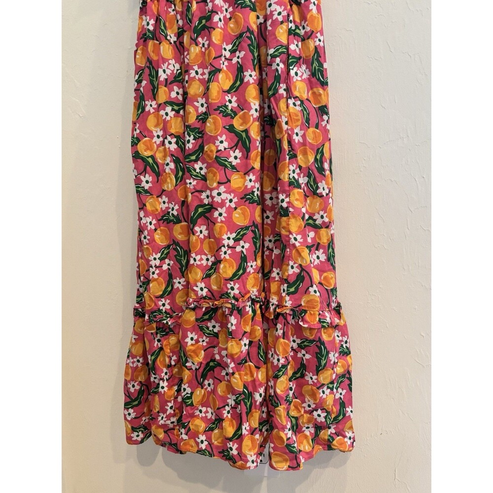 Draper James Smocked Flutter Sleeve Midi Tiered Dress Sz XL Southern Preppy - Picture 7 of 11